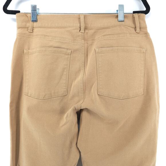 LL Bean Vintage Classic Fit High Rise Camel Comfort Soft Luxe Denim Straight 10R - Picture 8 of 16